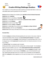 Creative Writing Challenge Emotions