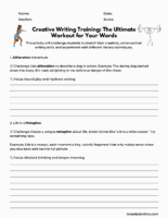 Creative Writing Training The- Ultimate Workout For- Your Words