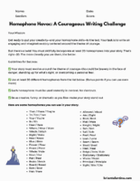 Homophone Havoc A-C Our Age Ous Writing Challenge 2 2