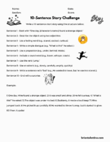 Sentence Story Challenge Beginner