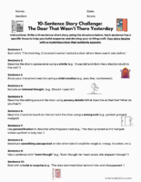 Sentence Story Challenge The Door That Wasn T There Yesterday