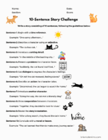 Sentence Story Challenge