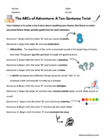 The- Abcs Of- Adventure A- Ten- Sentence Twist