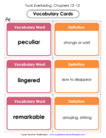 Tuck Vocab Cards Ch. 13-15