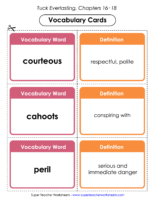 Tuck Vocab Cards Ch. 16-18