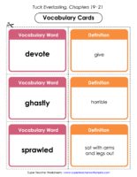 Tuck Vocab Cards Ch. 19-21