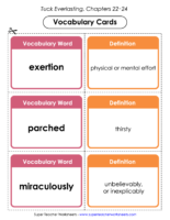 Tuck Vocab Cards Ch. 22-24