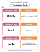 Tuck Vocab Cards Ch. 4-6